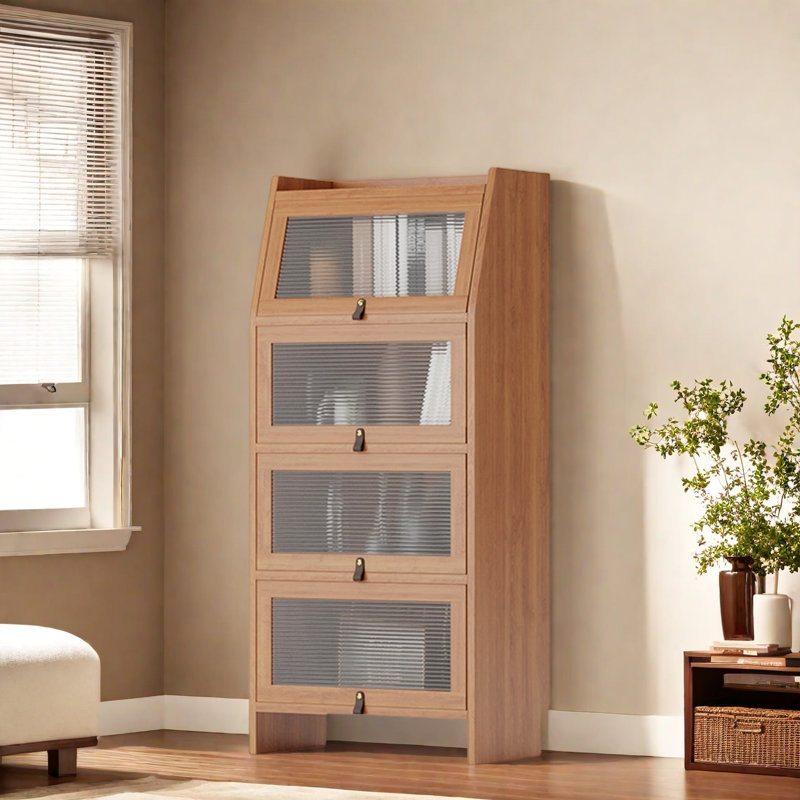 Bibliothèque durable et de haute qualité, Brun, (4 tablettes) H 56,1 po x l 25,5 po x P 11,8 po
