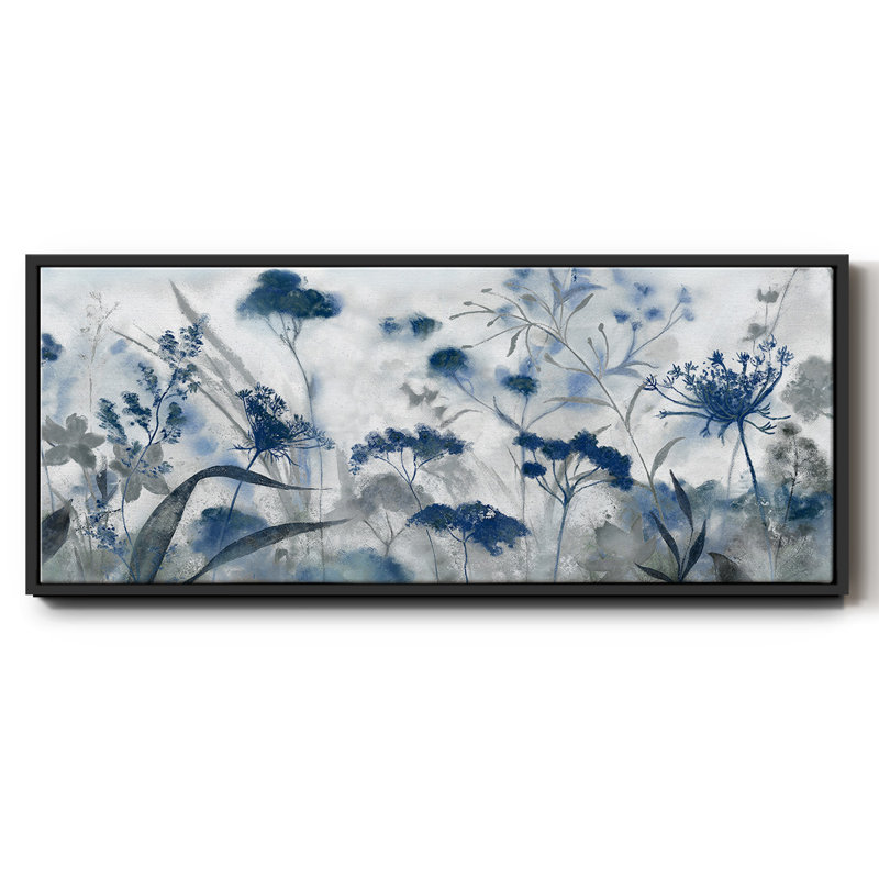 Toile encadrée indigo Inky, H 8 po x l 20 po