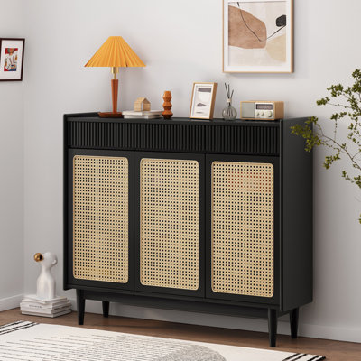 Armoire de rangement pour chaussures en bois massif