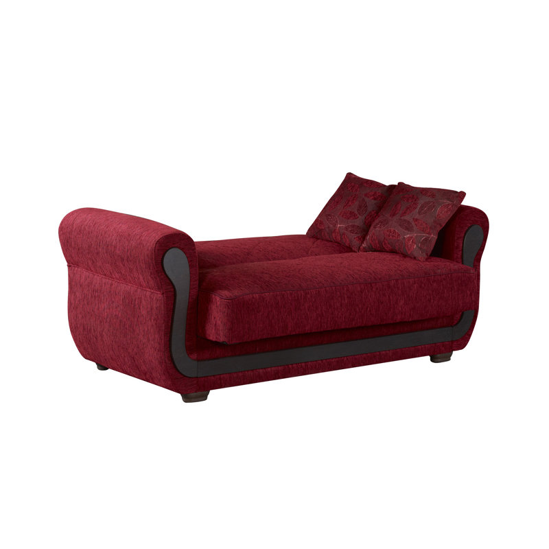 Zaylee Fabric 67'' Reception Loveseat, Red