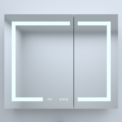 Rangement de salle de bain moderne à DEL