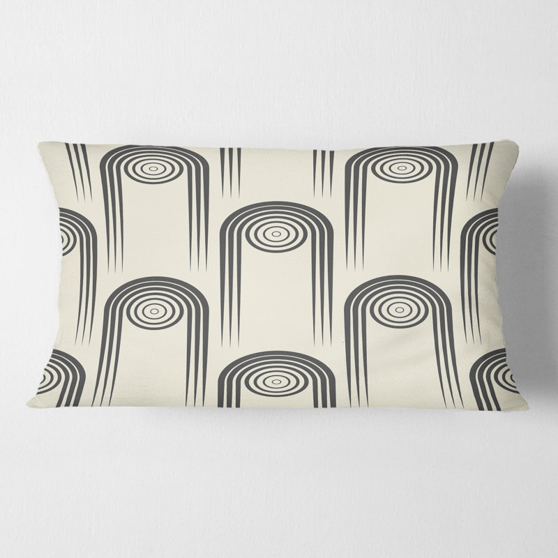 Coussin décoratif rétro Mid-Century