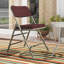 Premium Curved Triple Braced & Double Hinged Fabric Upholstered Metal Folding Chair-1755300522-1755300526