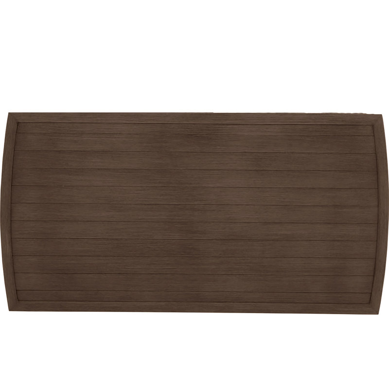 Astoria Outdoor Coffee Table, Raffia/Oak