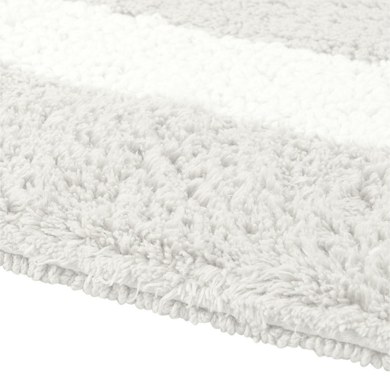 Tapis pour salle de bain Widman, Ivoire/blanc, Contour 20 po x 20 po