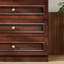 Armoire-penderie 100% bois massif avec tiroirs, armoire à 2 portes pour chambre à coucher