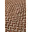 Tapis rectangulaire orange en jute / chenille tissé à la machine-1394821875
