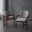 Ensemble de 2 chaises de salle à manger avec accoudoirs rembourrés-1209541249