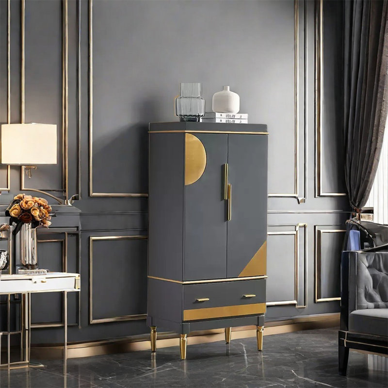 Armoire de rangement réglable à finition matte