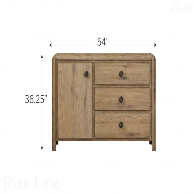 Commode décorative en chêne pour le vestibule et le petit rangement