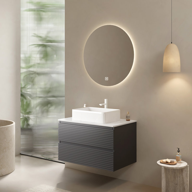 Wall Mounted Plywood Cabinet Without Basin