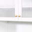 Farmhouse Storage Cabinet with Pull Out Multi Tier Shelves