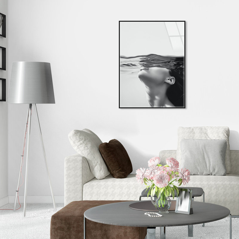 Breathe II Nautical Framed Acrylic by Oliver Gal, 21" H x 17" W