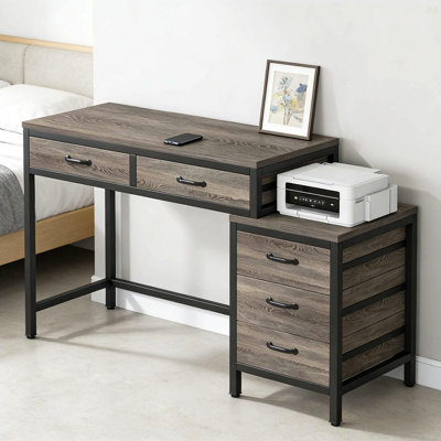 Office Desk,Writing Table,Computer Desk With Drawer Cabinet