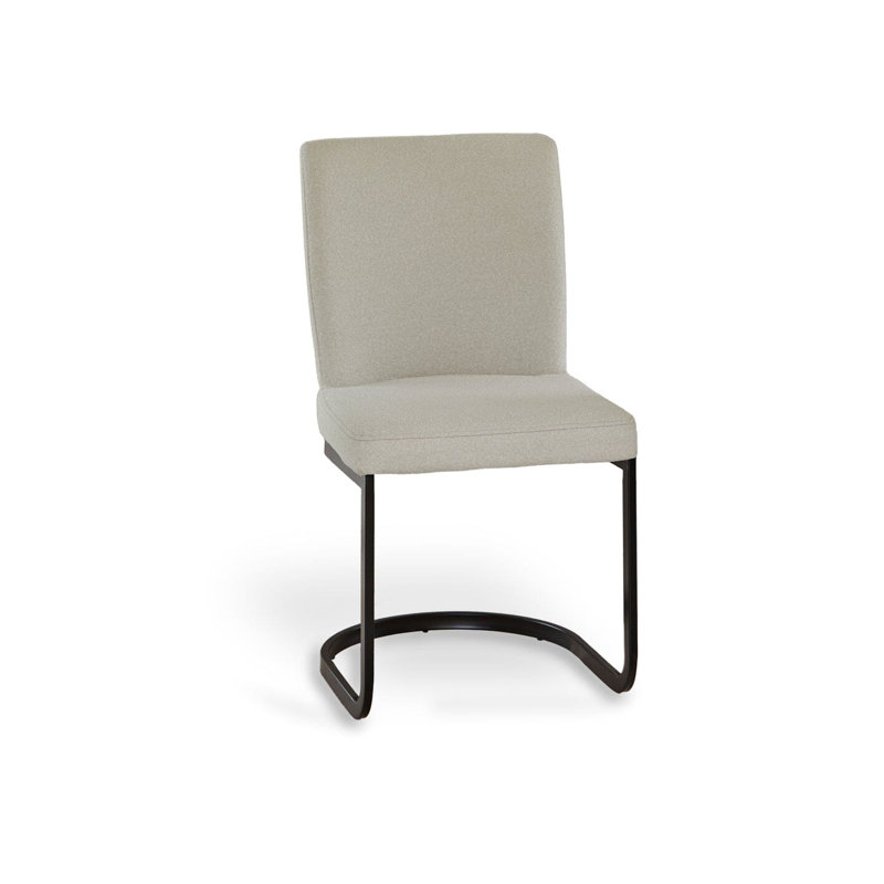 Lola 49cm H Side Chair in White, Black