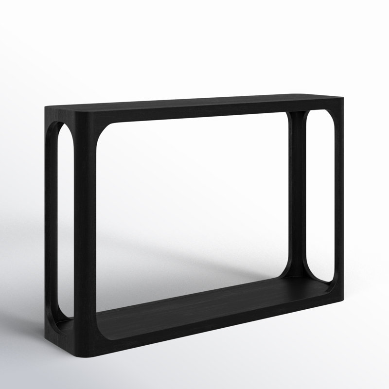 Sybil 47" Mango Wood Console Table, Black