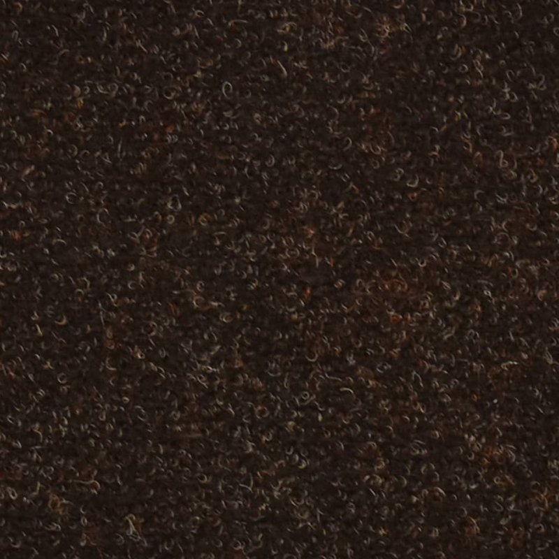 Argenys Self-adhesive Stair Mats Needle Punch, Semi-Circle 56cm x 17cm, Brown, 15 Pieces Included