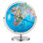 Globe terrestre illuminé avec support, globe terrestre éducatif avec base en métal lourd stable et éclairage de nuit à DEL, 330 po / 13,2 mm, globe tournant à 360 ° pour l'apprentissage en classe