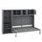 Queen-Size Murphy Wall Bed With Integrated Cabinets