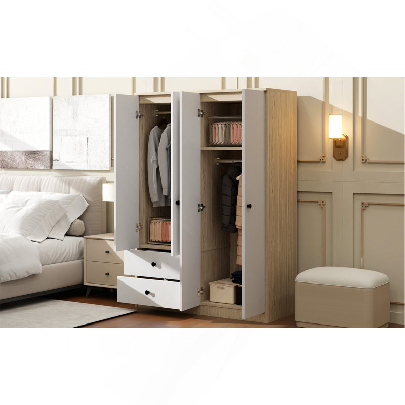 Versatile 4-Door Wardrobe With Multiple Storage Options For All Rooms