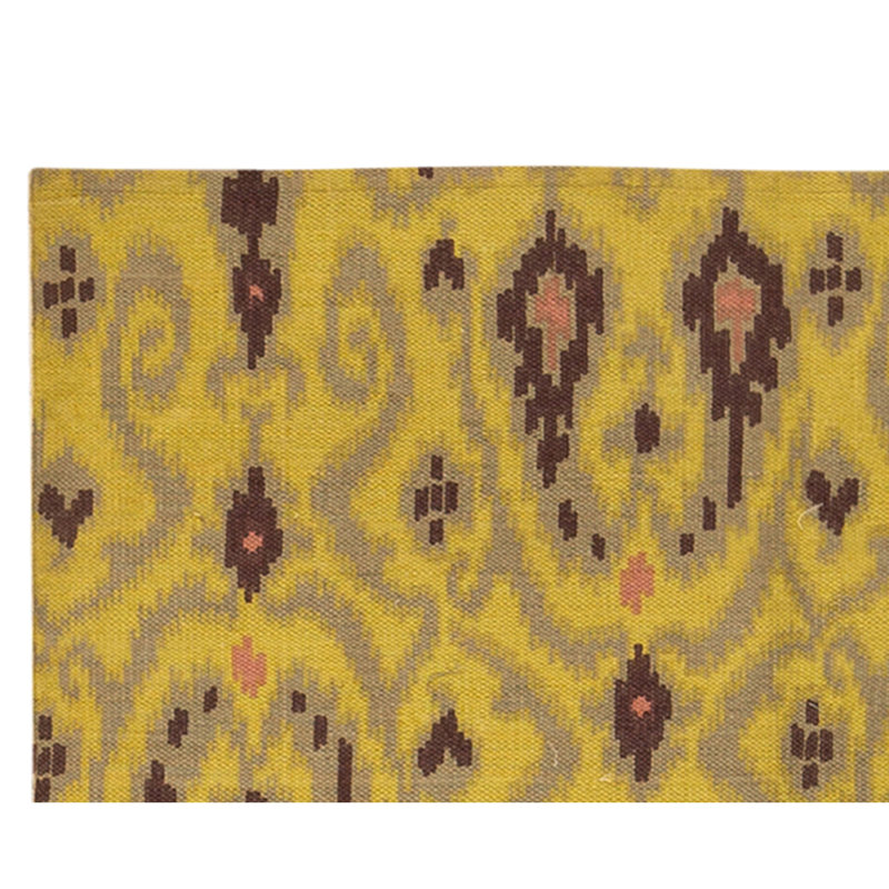 Flatweave Wool Ikat Area Rug in Multi