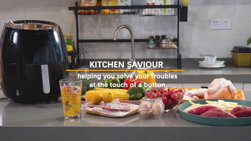 Bear Air Fryer 5.3Qt Quick and Oil-Free Healthy Meals,Smart Digital  Touchscreen