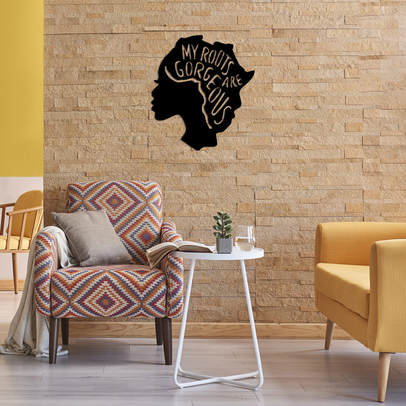 Accessoire mural élégant en métal noir élégant, 24,4 po x 27,6 po | Fabrication 100% métal, épaisseur: 0,06 po | Léger à 1,4 lb | Conception murale facile à installer, parfaite pour la décoration intérieure et l'esthétique moderne