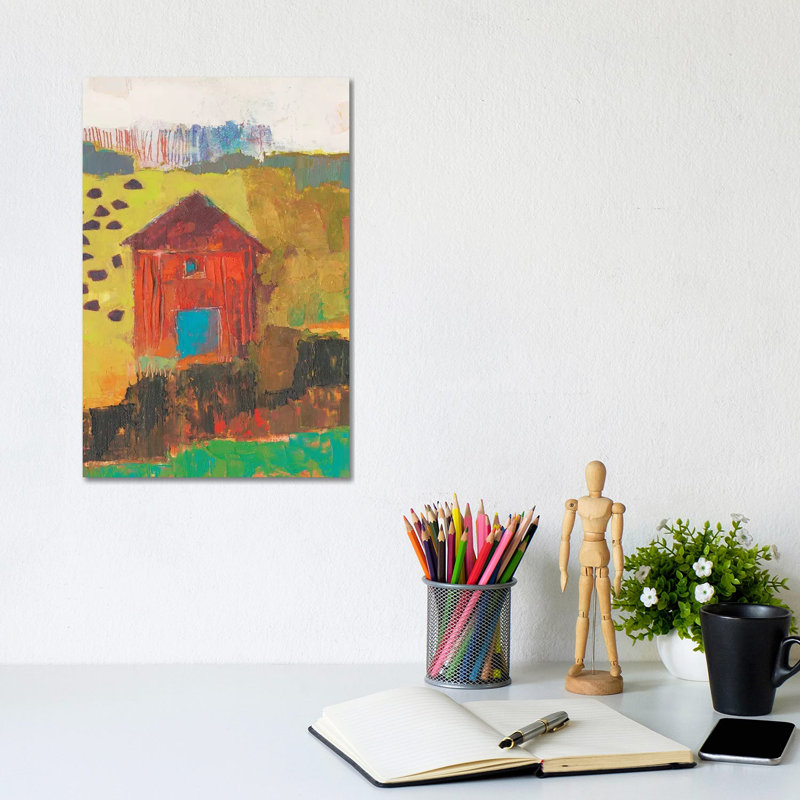 Darlington Barn by Sue Jachimiec - Wrapped Canvas Painting, 30.48cm H x 20.32cm W 1.9cm D