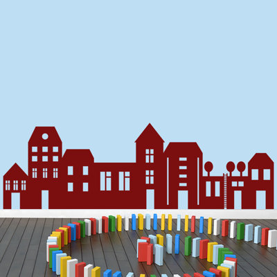 Ensemble de décalcomanie murale little city