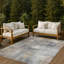 Tapis abstrait intérieur / extérieur lavable à la machine Chantille ACN2718-1026439708-1026439681