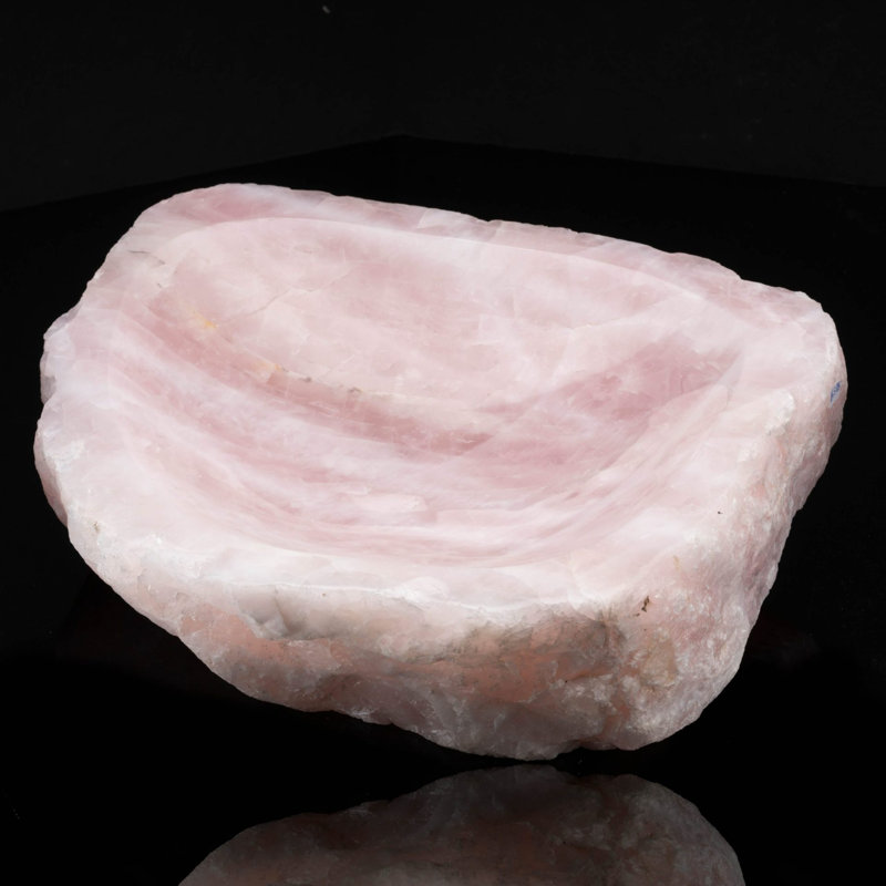 Bol en quartz rose du Brésil / 18 lb