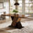 Wolbach 55-Inch Rectangle Dining Table for 4, Farmhouse Kitchen Table for Small Spaces-1123556801