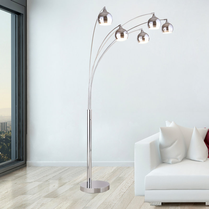 Strano 86'' Tree Floor Lamp, Chrome, Chrome