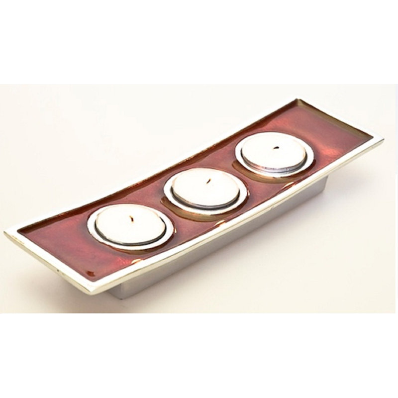 Metal Tealight Holder, Red