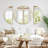 Metal Wall Mirror Set-102155820-102155821