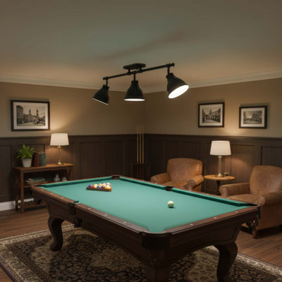 Drakeford 35.375'' 3 -Light Fixed Track Track Kit with Dimmable and Adjustable Head