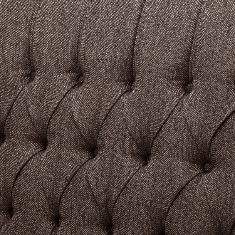 Fauteuil en tissu, Brun