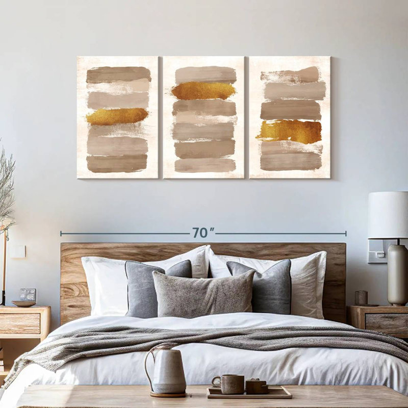 «Neutral Abstract», reproduction sur toile, H 62 po x l 30 po x P 1,25 po