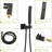 Oil Rubber Bronze Shower Compilation - 12 Inch Ceiling Mount Waterfall Tub Spout 3 Function Rainfall & Handheld Showers Valve Simple Installation Hygiene Pledge System In Oil-Rubbed With Easy Install