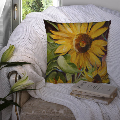 Sunflowers Outdoor Throw Pillow