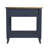 Evadna Navy/ Almond Wood Rectangular End Table
