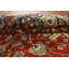 Tapis indien floral en laine orange Oushak 8 x 10