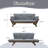 Outdoor Adjustable Acacia Wood Daybed-567433749-567433748