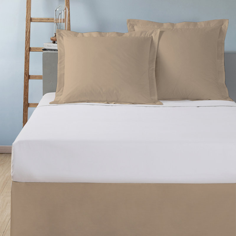 Polyester Sham Set, King, Mocha