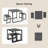  25.6" 3-Piece Dining Table Set with 2 Benches and Steel Frame, Space-Saving Design, Seats 2-620850153