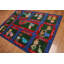 Tapis bleu en laine de velours Kilmersdon