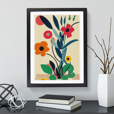 Unique Flowers Abstract No.5 - Single Picture Frame Print
