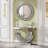 33.46"(85Cm)Crystal Crush Diamond Sparkly Round Mirror For Wall Decoration