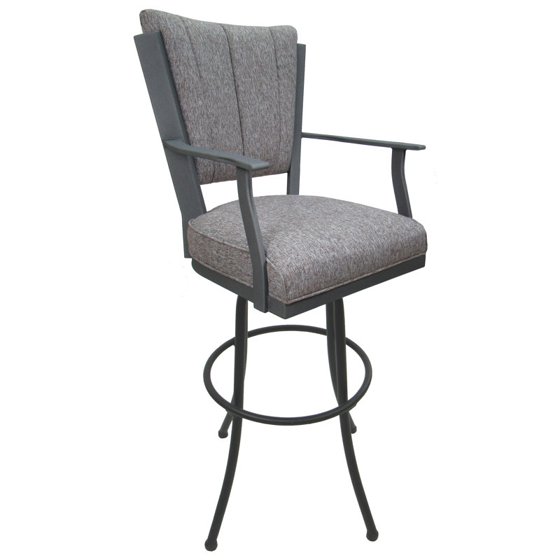 Tabouret de bar pivotant Cunegonda, Grey/Grey