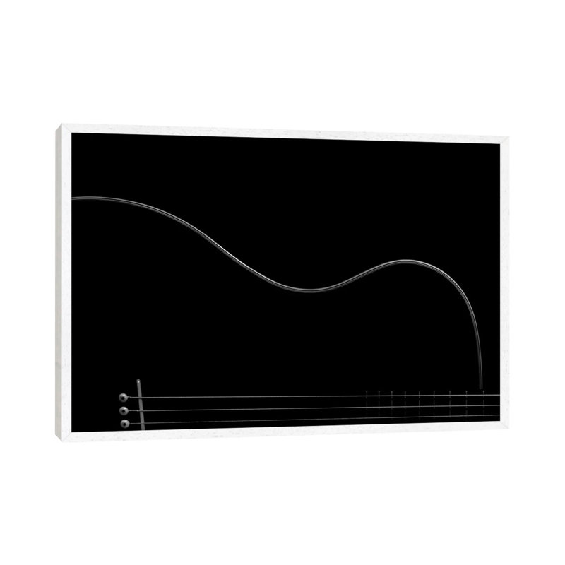 Curves by Nadav Jonas - Print on Canvas, White Framed, 66.04 cm H x 45.72 cm W